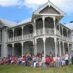 Talking to a Paparoa Travel group